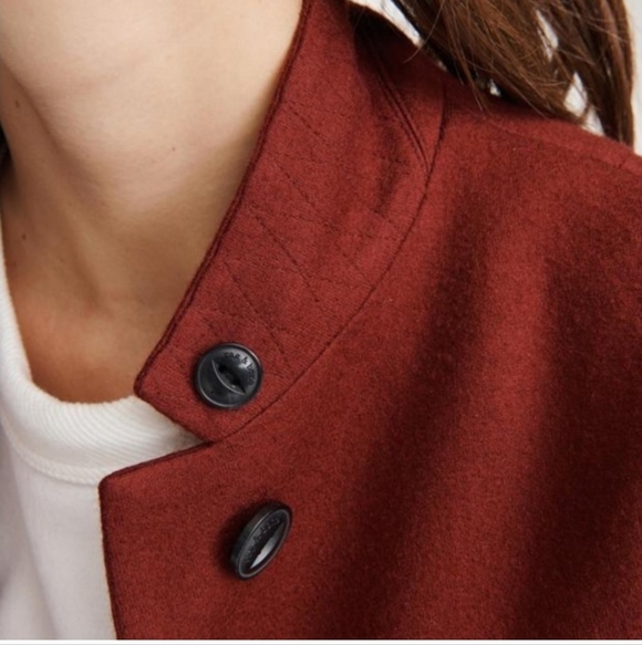 rag & bone Slade Blazer  Burgundy Sz 4 - Picture 11 of 16